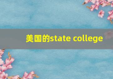 美国的state college